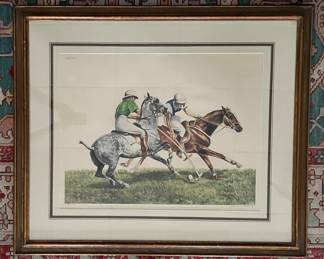 Polo Lithograph Signed & Numbered By Artist - 2 Available. Photo 1 of 4.