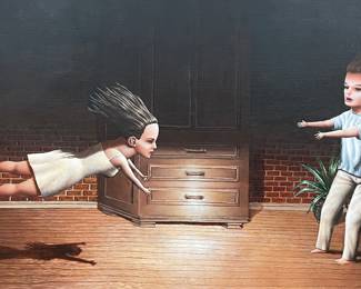 "Law of Attraction," Original Oil on Canvas. Arno Moreland.