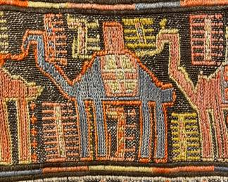 Oscar Isberian-Sourced Soumak Tribal Rug. Measures 4' x 10'. Use As Runner or Wall Covering. Photo 3 of 3.