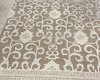 Rouzati Rugs-Sourced Neutral Persian Rug. Measures 8' x 10.' Photo 1 of 3.