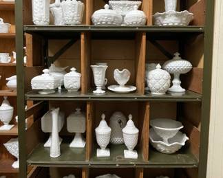 Extensive Milk Glass Collection. Photo 1 of 7.