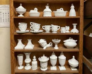 Extensive Milk Glass Collection. Photo 2 of 7.