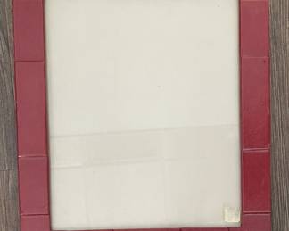Red Leather 8' x 10' Picture Frame.