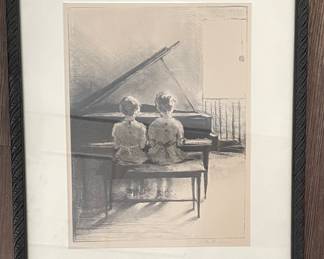 Pencil on Paper, Signed By Artist. Photo 1 of 2.