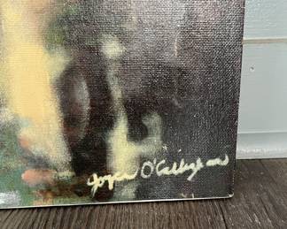 Vintage Amsterdam Oil on Canvas. Signed Joyce O'Callagan. Measures 24" x 24." Photo 2 of 2.