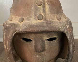 Terracotta Asian Warrior Bust. Photo 1 of 2.
