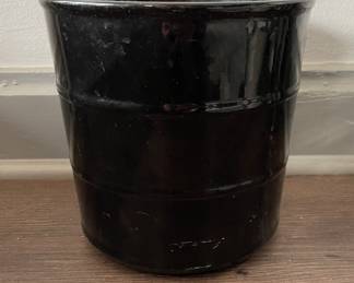 Ebony Glazed Ceramic Pot. Sondgen Keramik, Germany. Photo 1 of 2.