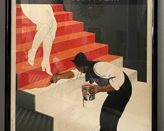 Original Vintage Cappiello Leonetto Nitrolian Bruxelles Advertising Poster. Measures 63" H x 46.5" W x 2" D.