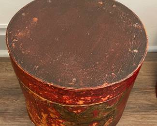 Antique Asian Lidded Wood Rice Canisters - 2 Available. Photo 4 of 5.