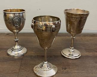 Vintage Silver Plate Challis - 3 Available.