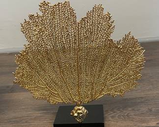 Gilt Faux Sea Fan.