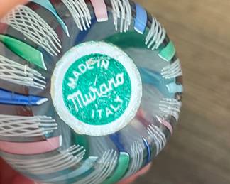 Small Murano Glass Paperweight. Measures 3" H. Photo 2 of 2.