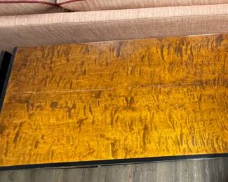 Pair of Antique Burl Wood 4-Drawer Chest of Drawers. Each Measures 34" W x 18" D x 32" H. Photo 3 of 3.