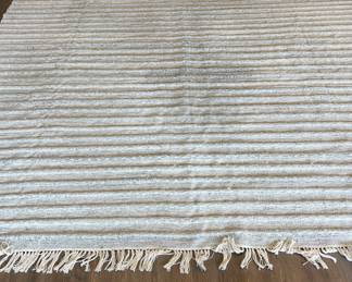 Large-Scale Recycled Plastic Bottle PET Rug. Measures 14' 3" x 9' 11".