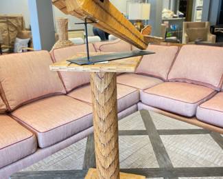 Pencil Reed Model Airplane with Pedestal. Photo 1 of 3.