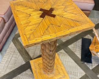 Pencil Reed Model Airplane with Pedestal. Photo 3 of 3.