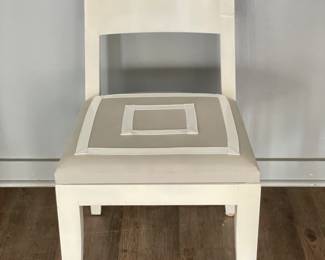 Holly Hunt White Lacquer Desk Chair. Photo 1 of 3.
