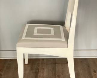 Holly Hunt White Lacquer Desk Chair. Photo 2 of 3.