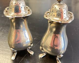 Sterling Silver Salt & Pepper Shakers. Photo 1 of 2.