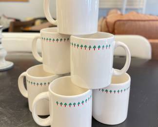 Set of 6 Christmas Mugs.