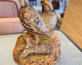 Vintage Quails Cast Iron Doorstop.