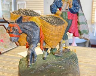 Vintage Cuban Cocoa Bean Farmer Doorstop.