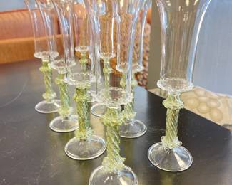 Set of 8 Juliska Champagne Flutes. Photo 1 of 2.