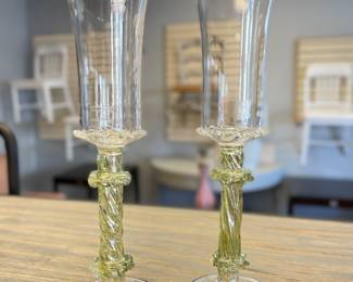 Set of 8 Juliska Champagne Flutes. Photo 2 of 2.