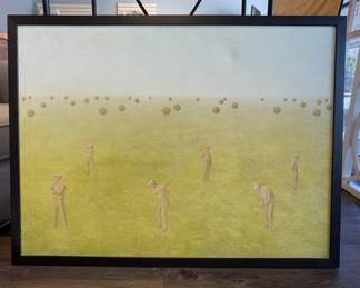 "Golf" Original Oil on Canvas. Mikołaj Kasprzyk. Measures 41" x 31." Photo 1 of 2.