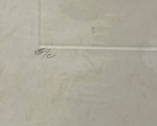 Salvador Dali, "Christ," Dry-Point, 1965. Signed Edition of 100. Pencil on Japon Paper. Comes With Certificate of Authenticity. Measures 19" x 25"; 33" W x 39" H with Frame. Photo 2 of 3.