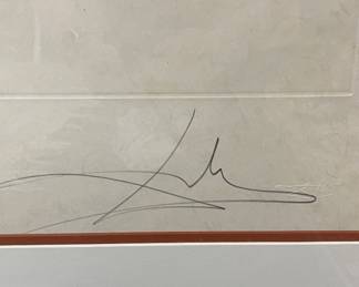 Salvador Dali, "Christ," Dry-Point, 1965. Signed Edition of 100. Pencil on Japon Paper. Comes With Certificate of Authenticity. Measures 19" x 25"; 33" W x 39" H with Frame. Photo 3 of 3.
