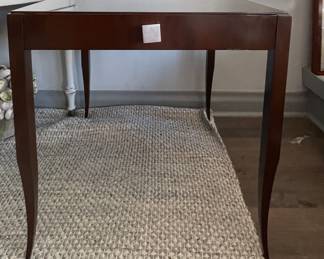 Christopher Guy Mahogany Finish Side Table with Drawer and Tapered Legs - 2 Available. Each Measures 25" x 25" x 26" H. Photo 1 of 2.