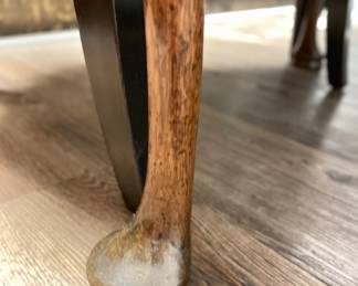 Antique Queen-Anne Style Flip Top Game Table. Photo 3 of 3.