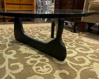 Noguchi Coffee Table with Black Matte Base. Measures 50" W x 36.2" W x 15.7" H. Photo 3 of 3.