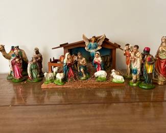 Chalkware Nativity
