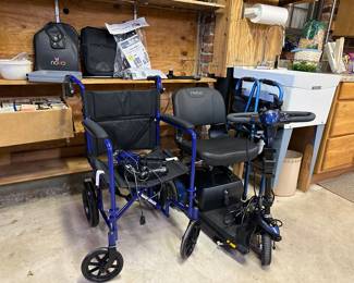 Medical wheel chair and power scooter in excellent shape