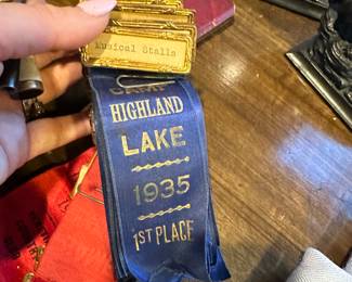 Early vintage 1930s 1st and 2nd place activity ribbons