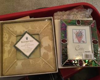 Waterford and Tiffany Photo Frames