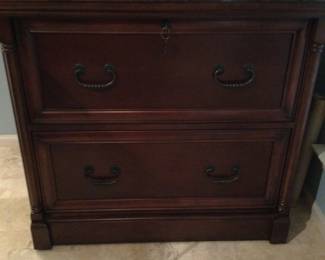 2 Drawer Quality Mahogany Mahogany File Cabinet