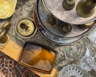 bell collection, crystal, glassware, vintage decor, collectibles