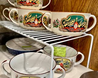 total of 6 Tabasco double handle gumbo/soup mugs!!!