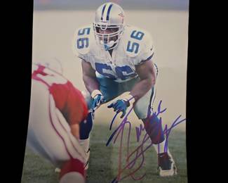 Signed cowboy memorabilia Randall Godfrey #56