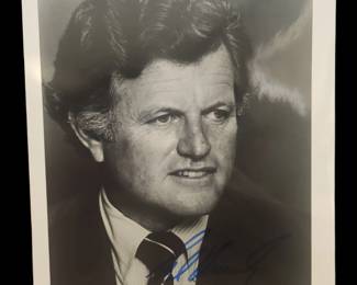 Signed memorabilia Ted Kennedy