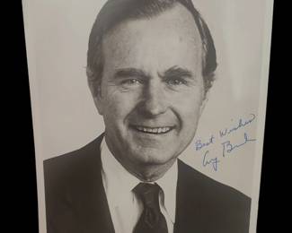 Signed memorabilia George H. W. Bush