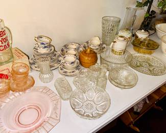 Vintage glassware