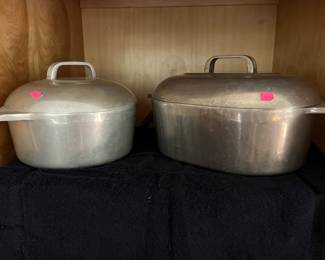 Wagner Ware Dutch oven $55 & Roaster $75