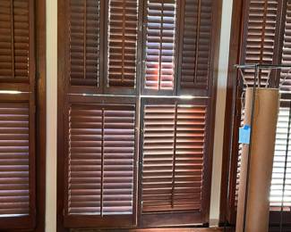 10 sets of Wooden Shutters: top and 32.5x35.625, $60/set