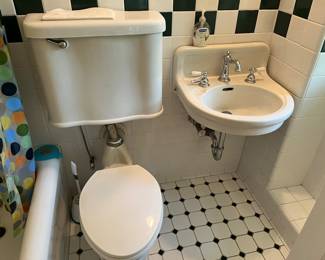 Original toilet $100, and sink, $125, bathtub $100