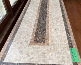 Ceramic top table 52x20x29.5. $75