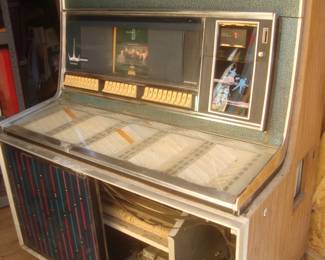 1960's Seeburg Jukebox with 45 rpm records